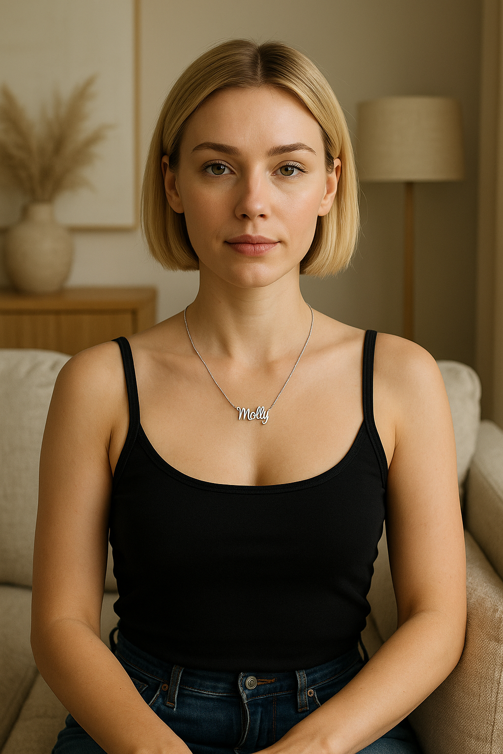 L'Ort et Lien Engraved Necklace
